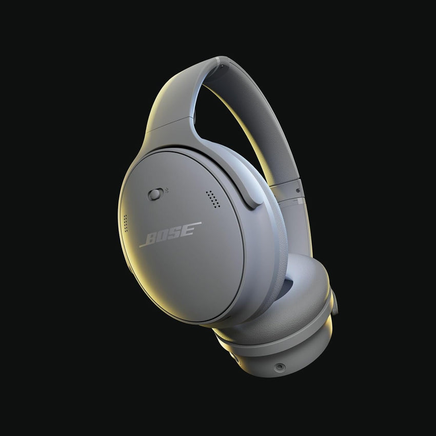 Bose QuietComfort Headphones - Wireless Bluetooth Headphones, Active Over Ear Noise Cancelling and Mic, USB-C Charging, Deep Bass, Up to 24 Hours of Playtime, Moonlight Grey - Limited Edition Color