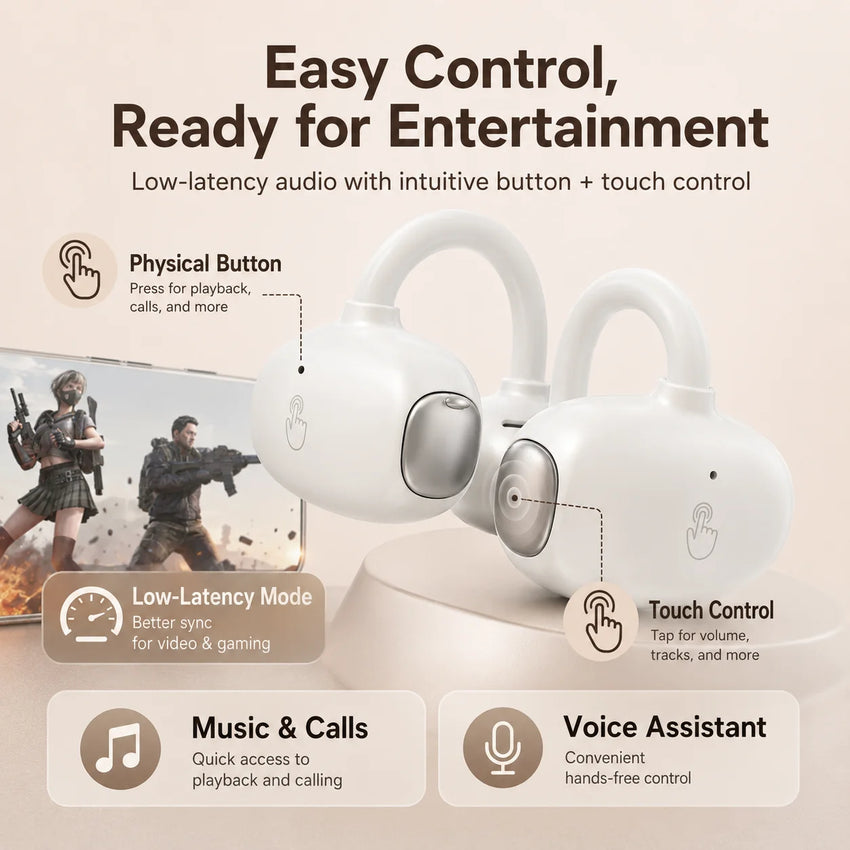 H22 AI Translation Open-Ear Earbud